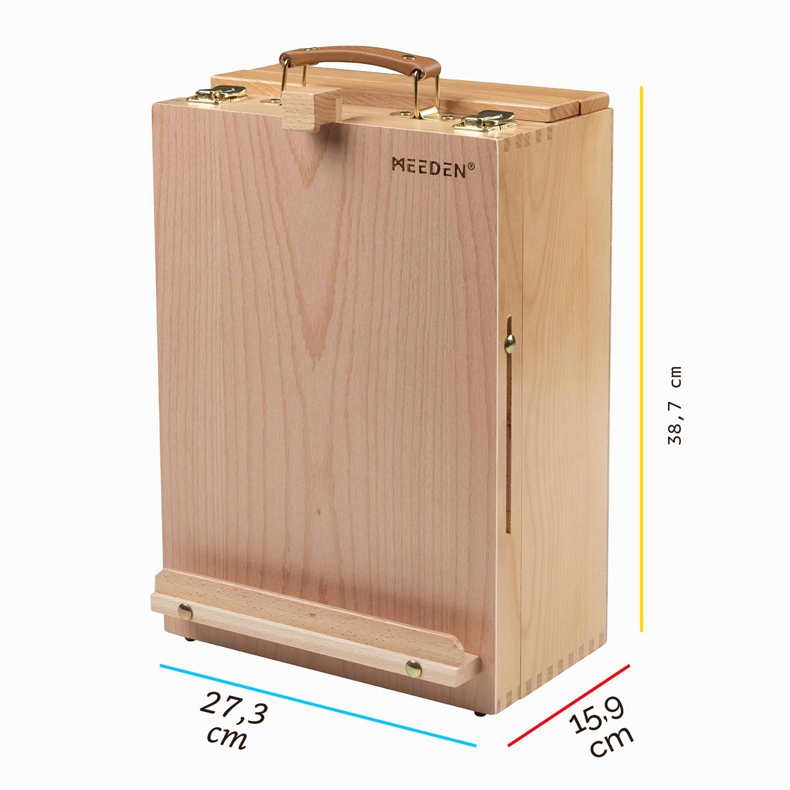 Artist - Caballete de madera de haya, multifunción, ajustable, con 2 cajones y 1 paleta de pintura para artistas PleinAir, estudiantes de arte y principiantes