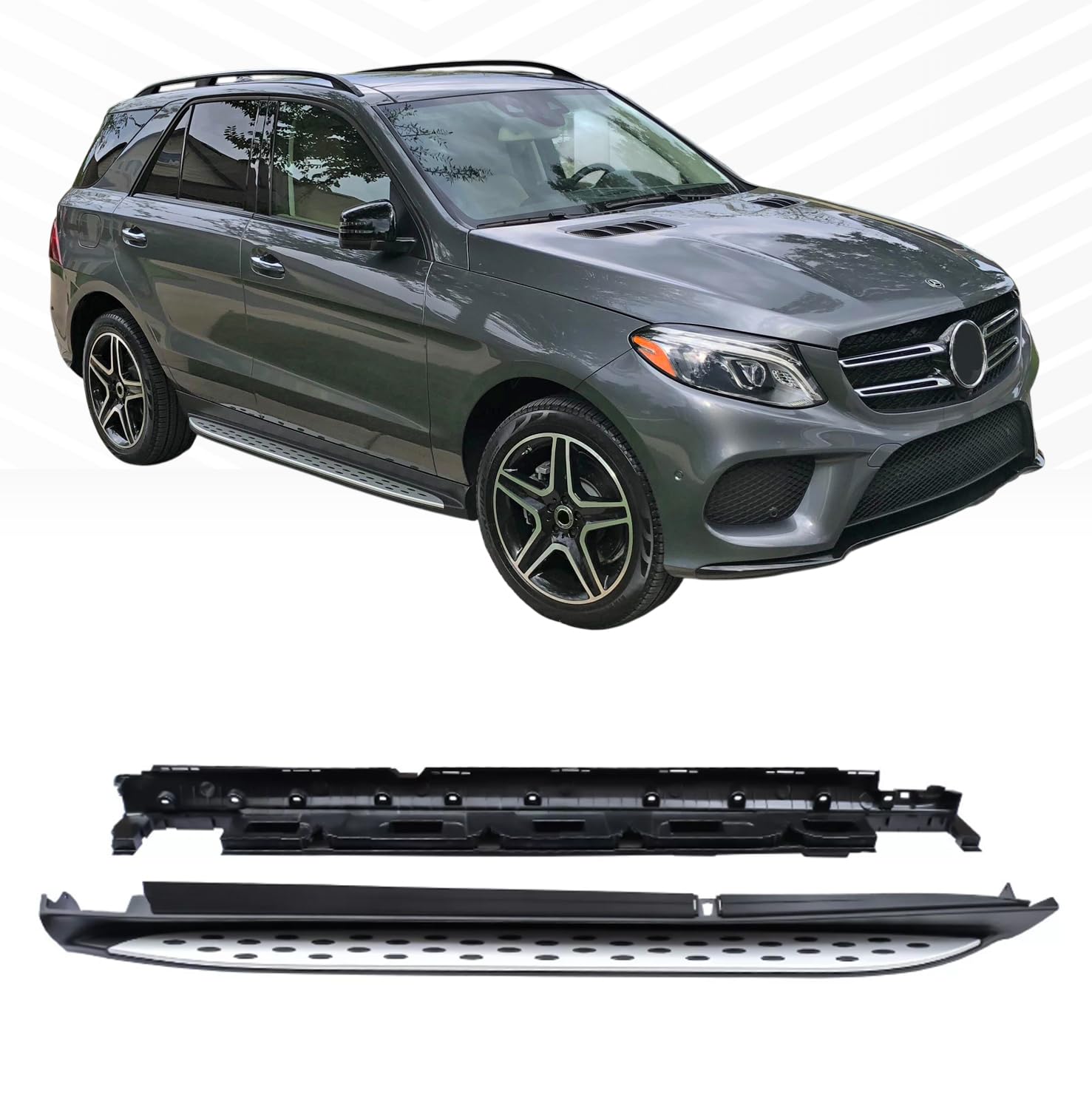 Pedane laterali per Mercedes | W166 | ML 2011-2015 + GLE 2015-2019
