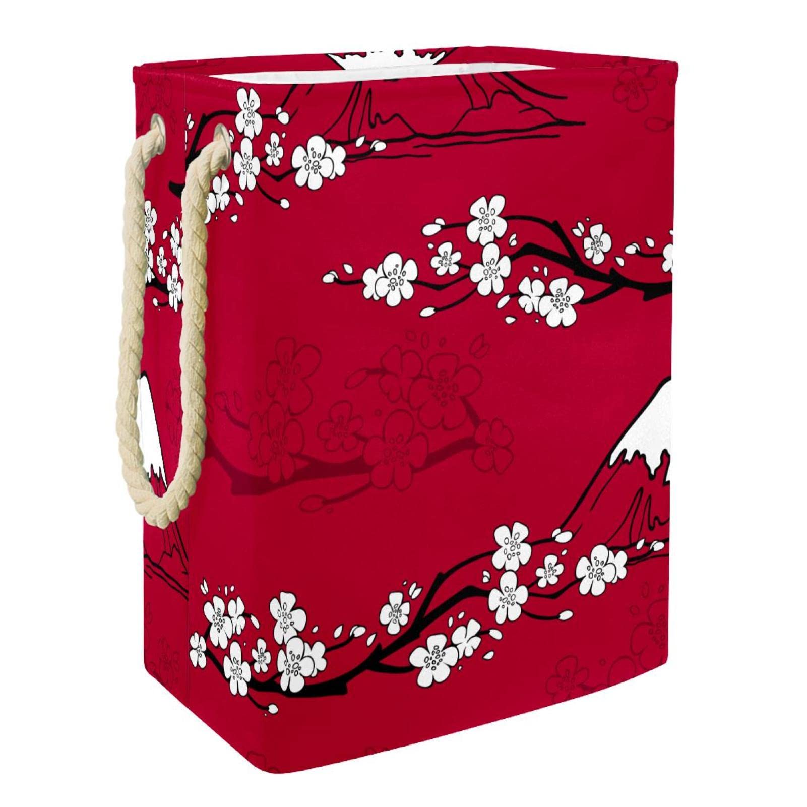 Panier à linge pour vêtements sales grand panier de rangement rouge dortoir et chambre