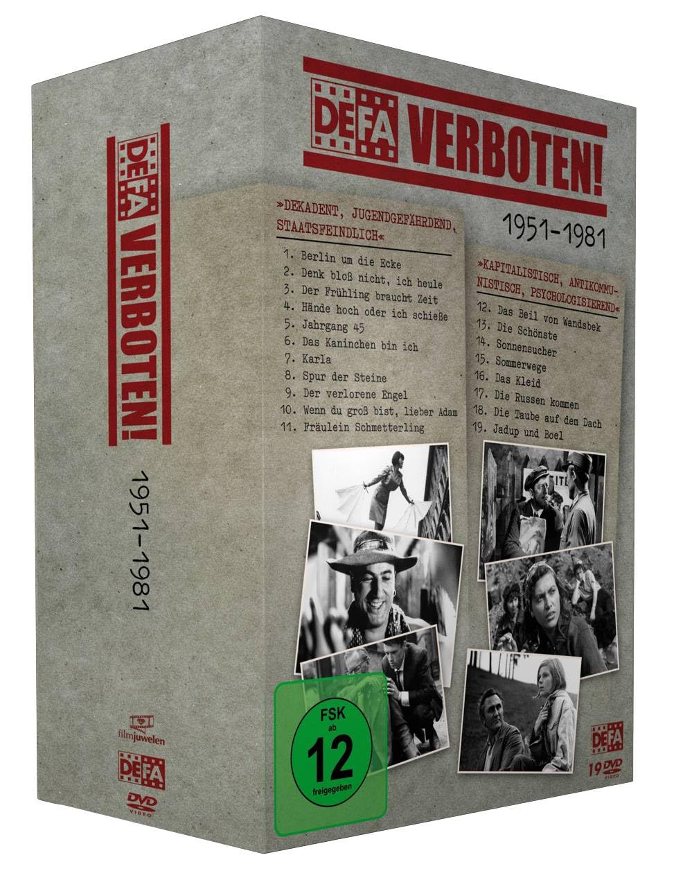DEFA-Verboten! (Filmjuwelen) - Das 11. Plenum des ZK der SED und 19 Verbotsfilme: ungekürzt und restauriert [19 DVDs]