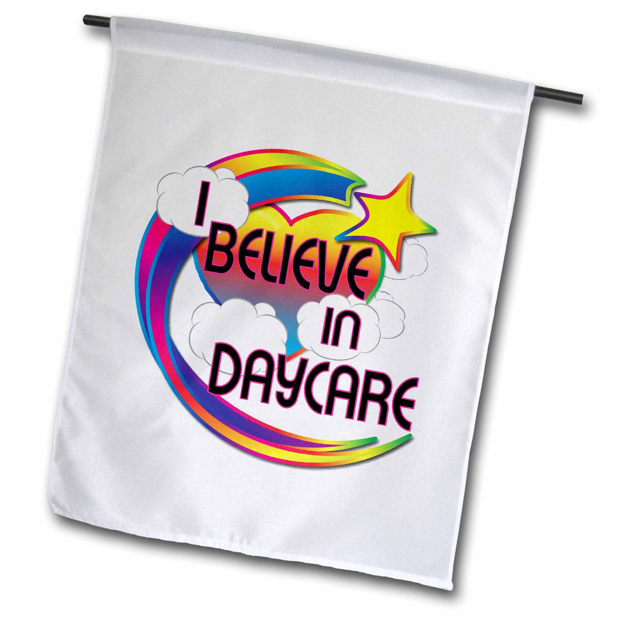 3dRose Gartenflagge „I Believe In Tempelritter“ – 30,5×45,7 Cm, Polyester, Einseitig Bedruckt
