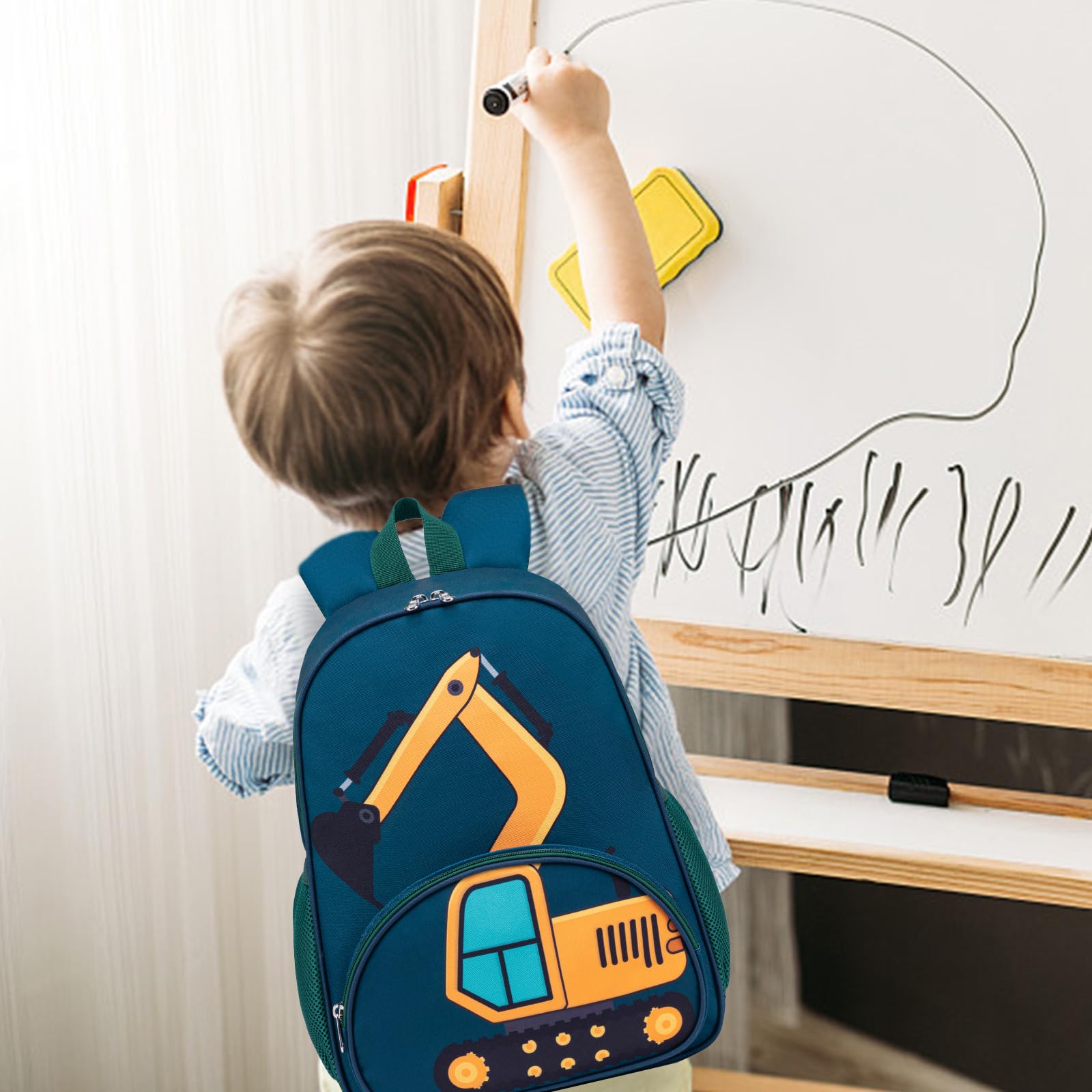 LOIDOU Mochila infantil para niños y niños, mochila para preescolar, mochila para niños pequeños, mochila escolar para la escuela