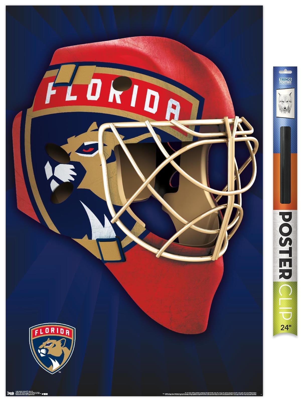 Trends International NHL Florida Panthers Mask 16 Wall Poster, 22.375