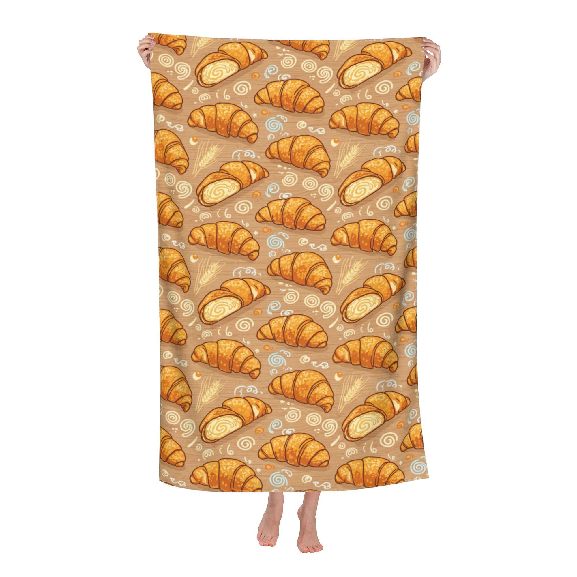 peiyeety Croissant Soft Bath Towels Absorbent Bathroom Towel for Beach Hotel Gym Spa Shower