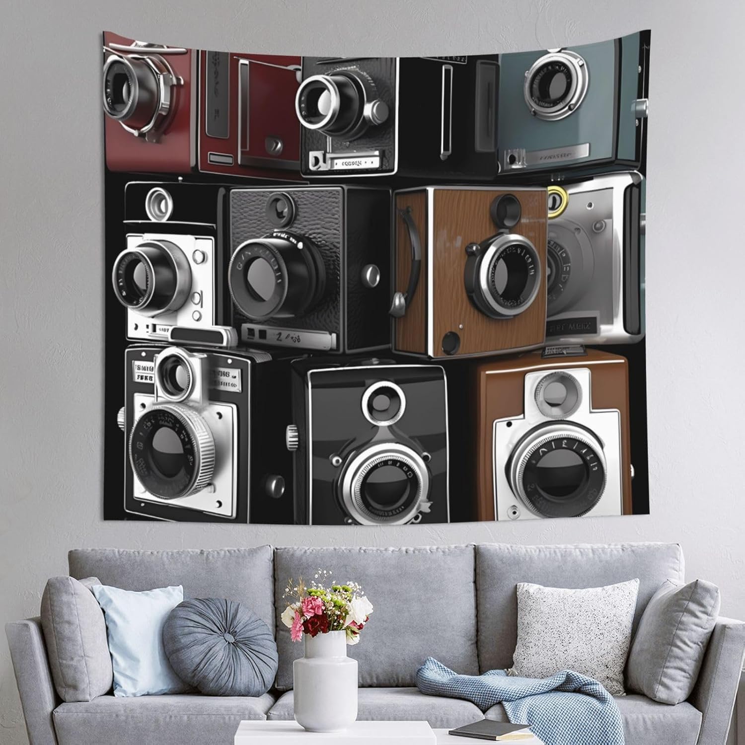 RLDOBOFE Tapiz de pared para sala de estar, colección retro y genial para colgar en la pared, tapices suaves para decoración de pared para