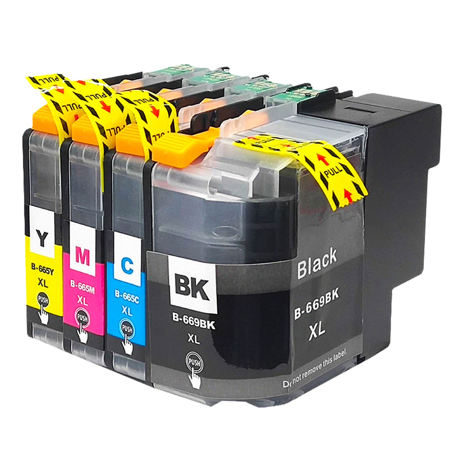 LC669XL LC665 LC669 LC663 LC665XL Ink Cartridge Replacement for BROTHER MFC-J2320 MFC-J2720 High Yield Combo（4 Pack） 1 set