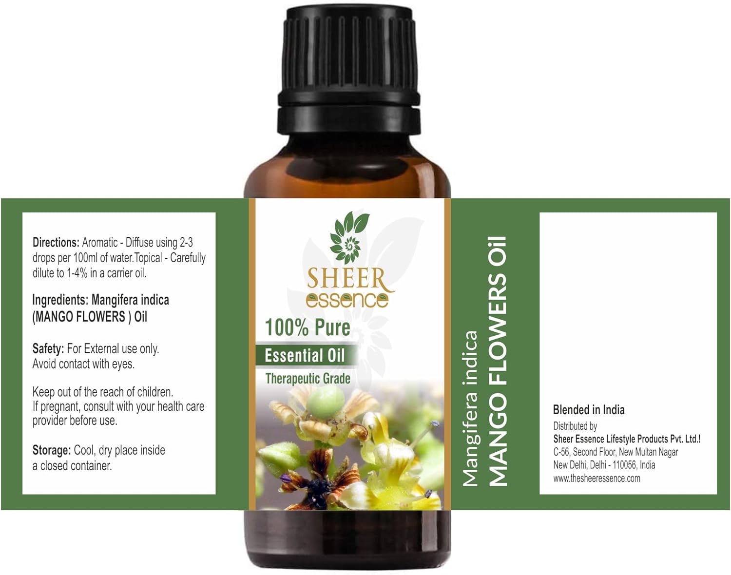 MANGO FLOWERS OIL 100% Pure Undiluted Natural Uncut Therapeutic Gr