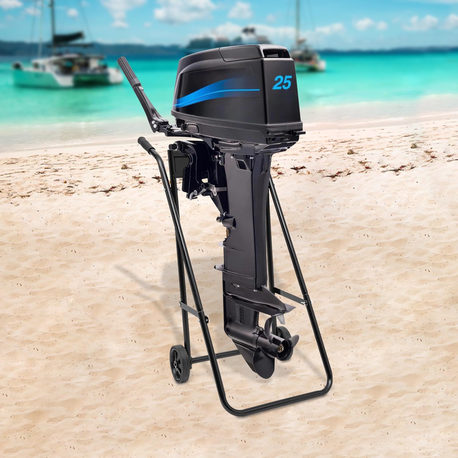 Carrello fuoribordo pieghevole, da 50 kg, per motori fuoribordo da fuoribordo da 30 CV