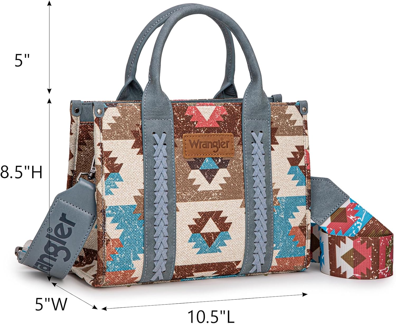 Montana West Wrangler Purse Western Aztec Tote Bag for Women with Guitar Strap | Western, Boho, Aztec, Western, Boho, Aztec - Image 6
