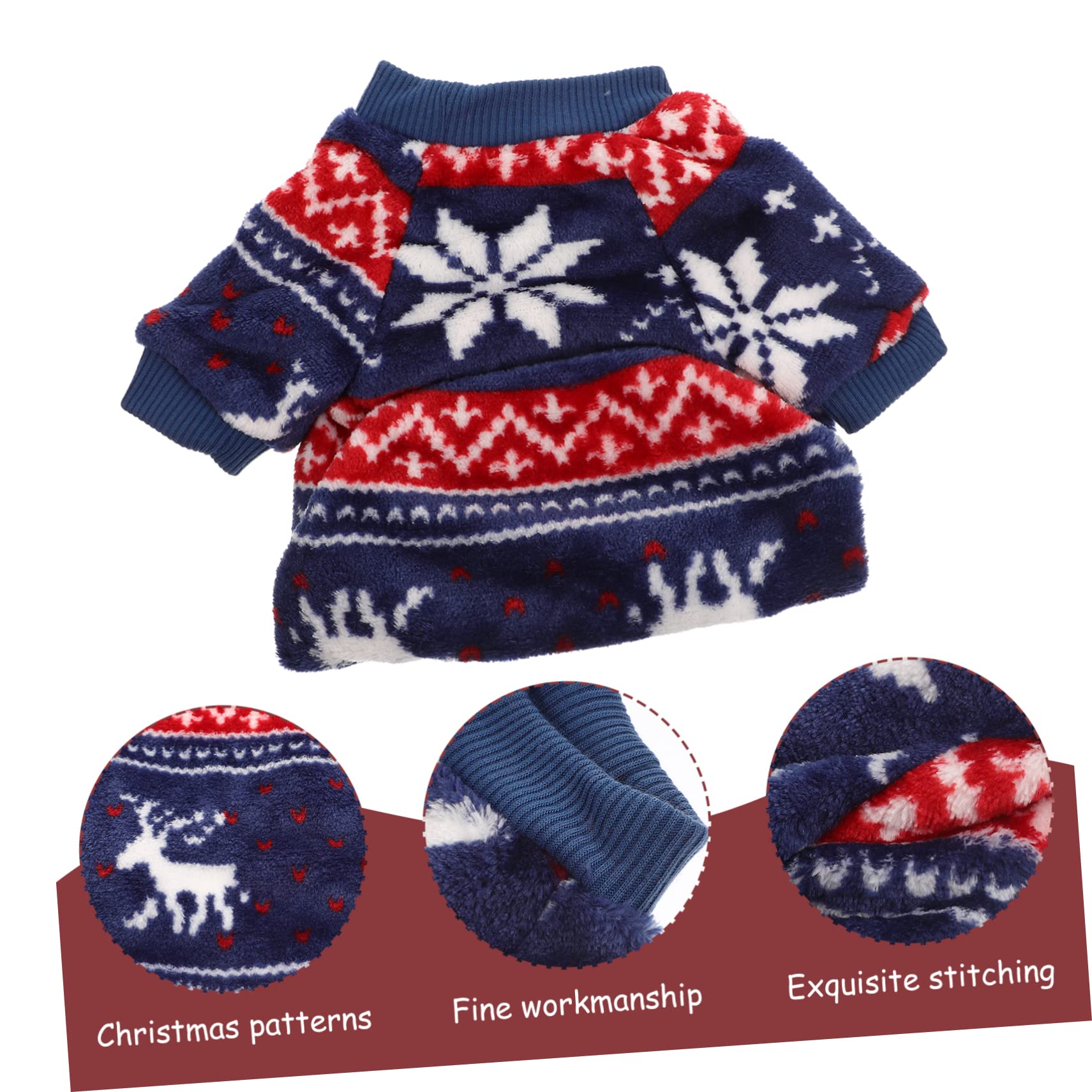 HMJGDHX 5 Pezzi Adorabili Vestiti di Natale per Animali Domestici Costume di Natale per Cani per Feste Abiti Comodi per Cani Abiti Caldi per Occasioni di Vacanza