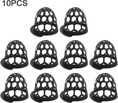 Billiards Table Bag Replacement Accessories for Pool Tables, 10 Pack, Black Plastic Pocket Cups, 80 x 105 mm, Wear-Resistant for Long-Term Use