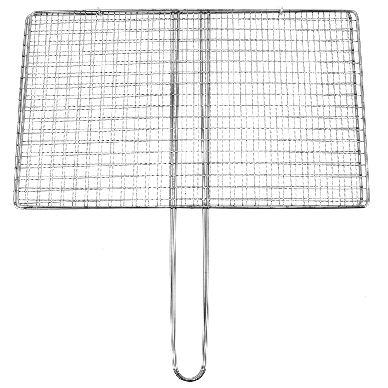 BESPORTBLE Fish Grill Basket, Fish Grilling Basket for Outdoor Stainless Steel Folding Grill Accessories Grill Basket for Bar Camping Picnics Parties