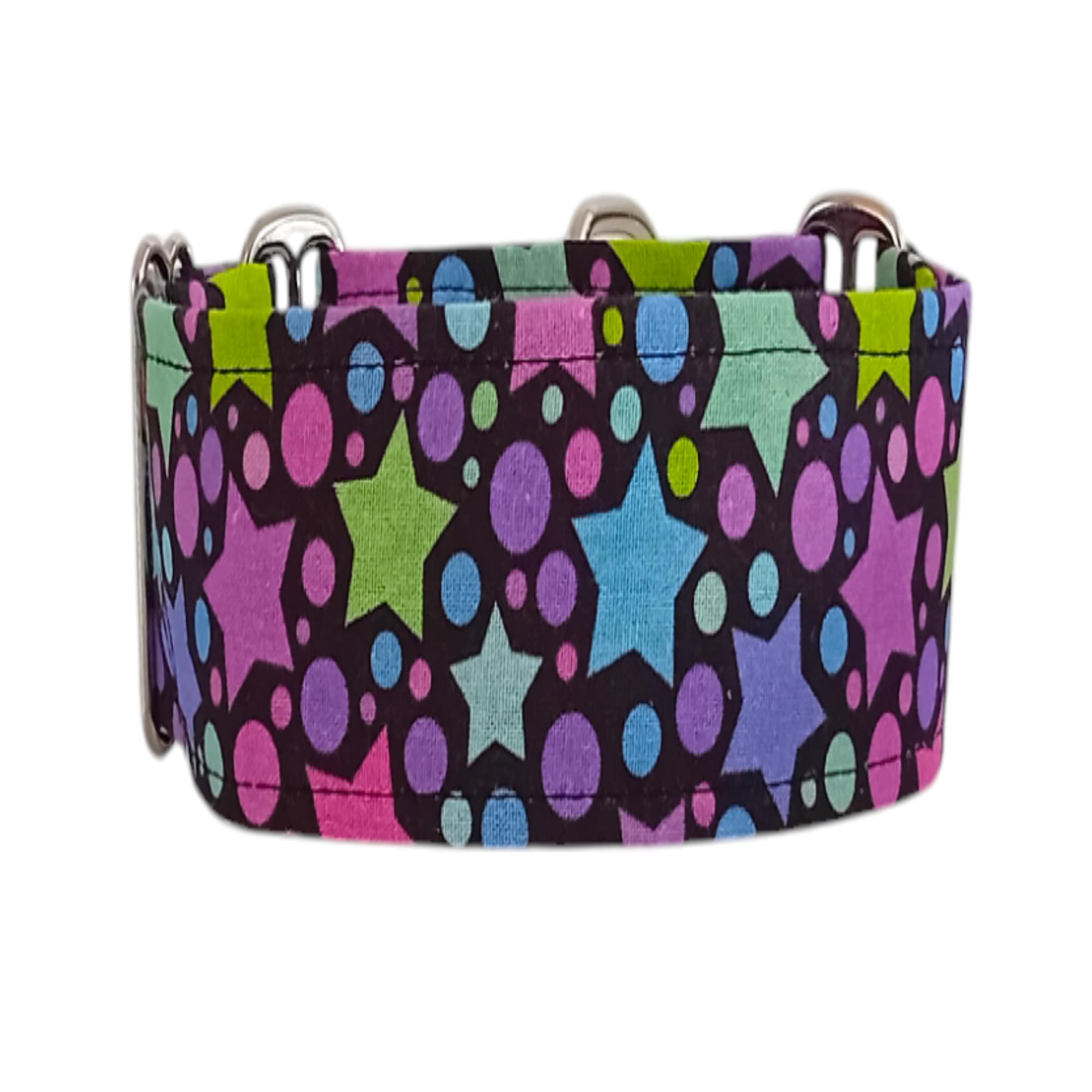 Collar Martingale/Correa/Cinturon Seguridad STARS para Perro Galgo Greyhound - Hecho a Mano en España