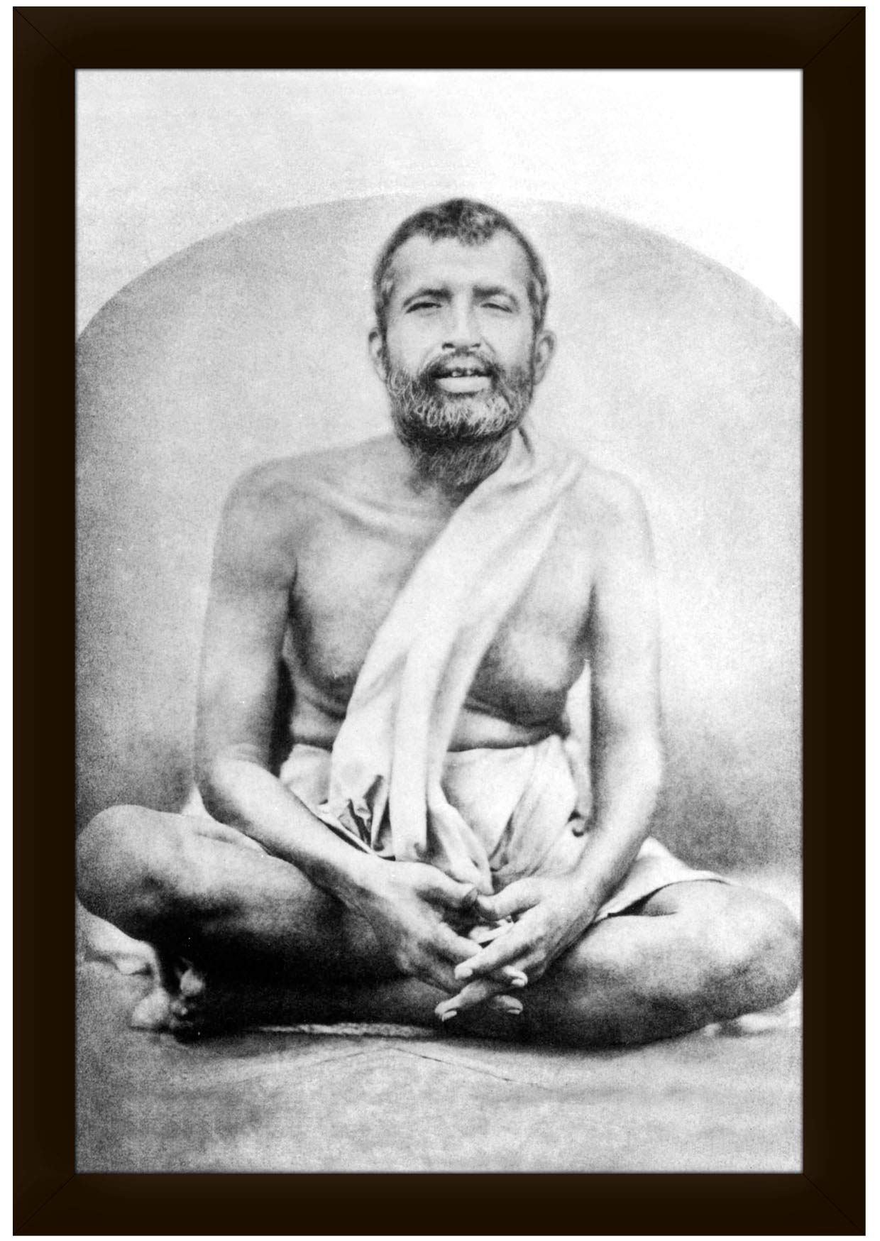 Sri Ramakrishna Paramahansa in Meditative Posture Photo Frame Size 13.5X19.5 Inches