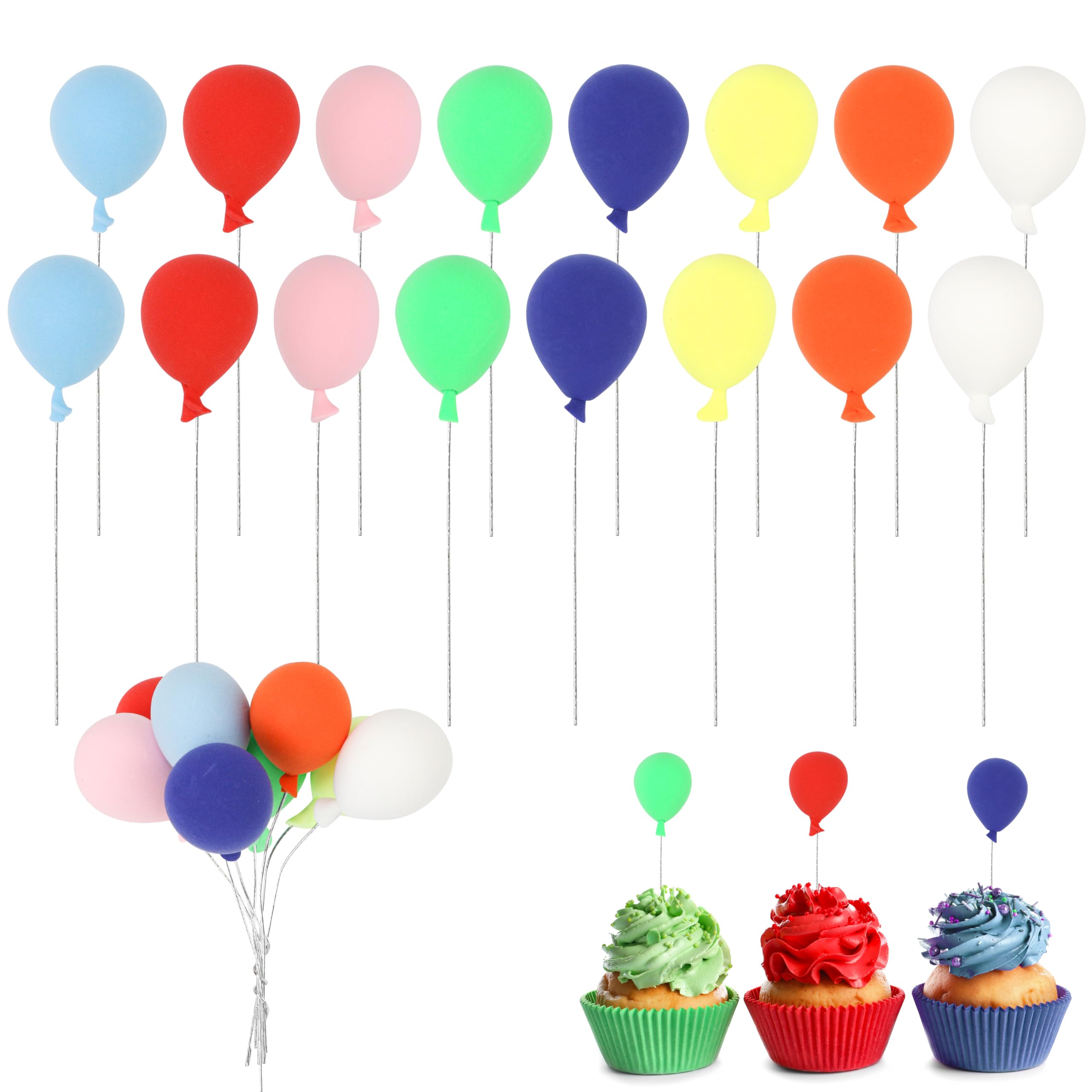 16Pcs 1/12 Miniature Balloons – Dollhouse Party Decoration Accessories, Mini Room Decor Set