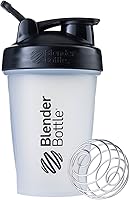Vista 4 de BlenderBottle Botella Batidora Clásica Perfecta para Batidos de Proteínas y Pre-Entreno, 20 Onzas, Negro