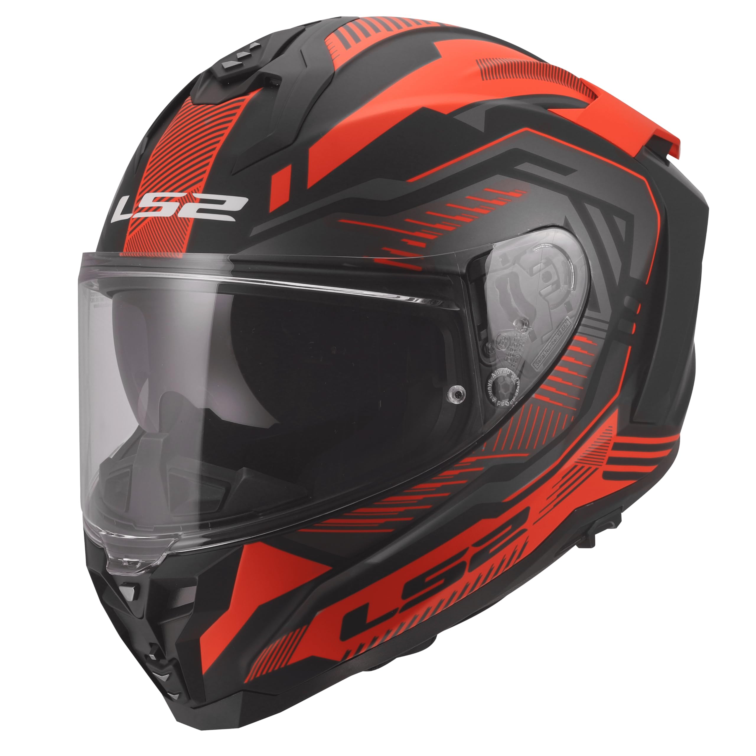 LS2, Casque Moto Intégral CHALLENGER II DRAVIX Red, XL