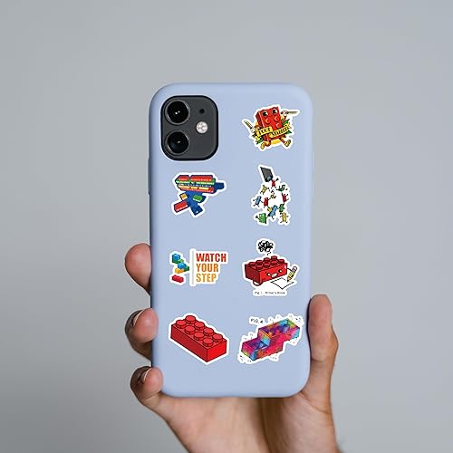 Miniatura 5 de Paquete de 52 calcomanías de juguetes de desarrollo, calcomanías impermeables de vinilo de dibujos animados educativos para botella de agua, laptop,