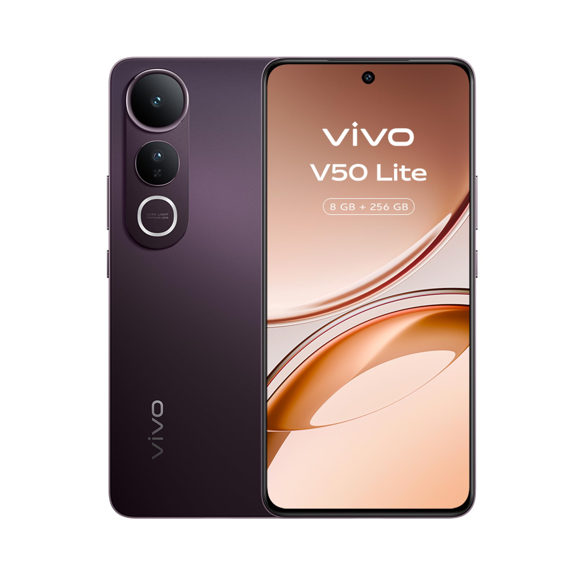 vivo V50Lite,AI Cameraphone Sensor Sony IMX882 50MP, 120Hz Vivid Color P-OLED Display, BlueVolt Battery 6500mAh, Fast Charge 90W, 8+8GB RAM, 256GB ROM, SGS IP65 Shock Resistance