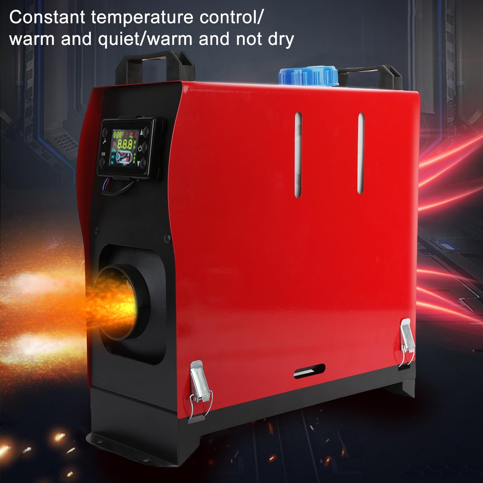 12V 8KW Nagrzewnica Diesla, Uniwersalny Nagrzewnica Powietrza Diesla, Przenośne Nagrzewnice Diesla z Wyświetlaczem LCD, Zdalne Sterowanie, Zintegrowane Ogrzewanie Postojowe Ogrzewanie Postojowe Do S