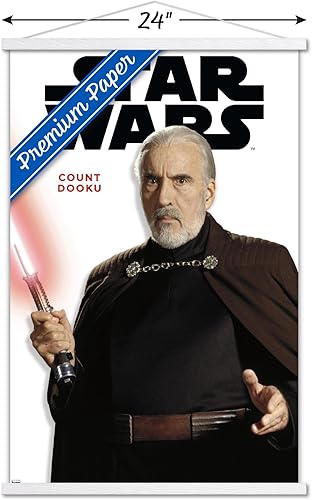 Miniatura 3 de Trends International Star Wars Saga - Póster de la serie Count Dooku Feature Series con marco magnético