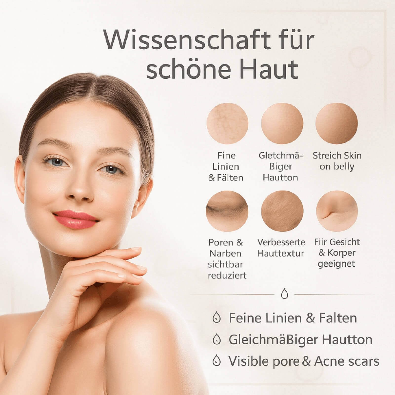 Bio Pen Q2 Beauty Pen Set mit 12 Ersatzkartuschen (5x14 Pin & 7x25 Pin), kabellos, LED Display, 5 Stufen, wiederaufladbar, kosmetisches Hautpflegegeraet fuer Gesicht Hals Koerper Zuhause Studio
