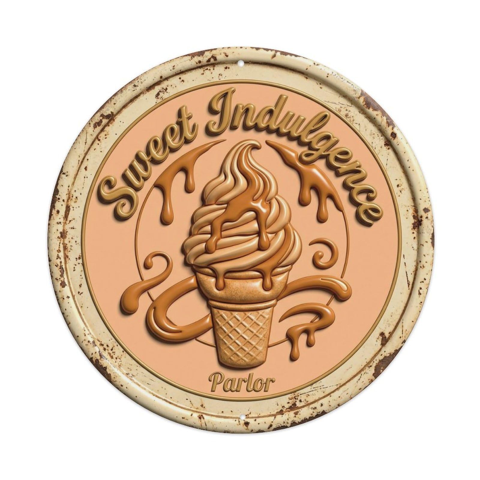 Sweet Indulgence Parlor Retro Metal Tin Sign