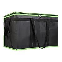 Vista 23 de CIVJET Paquete de 1 bolsa aislada para entrega de alimentos con parte inferior dura, calentadores de alimentos comerciales XXXL para Uber