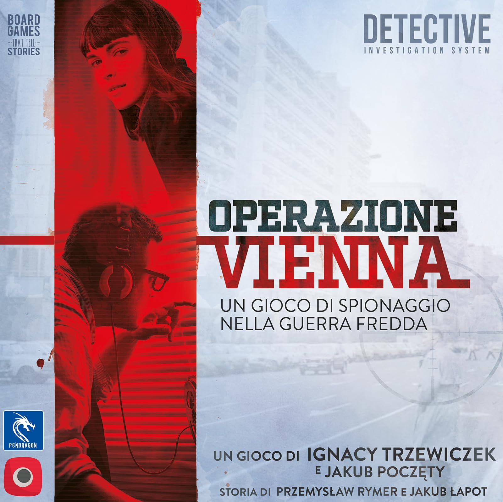 Pendragon - Detective Operazione Vienna | Edizione italiana |Gioco da tavolo| Età 16+ | 1-5 Giocatori
