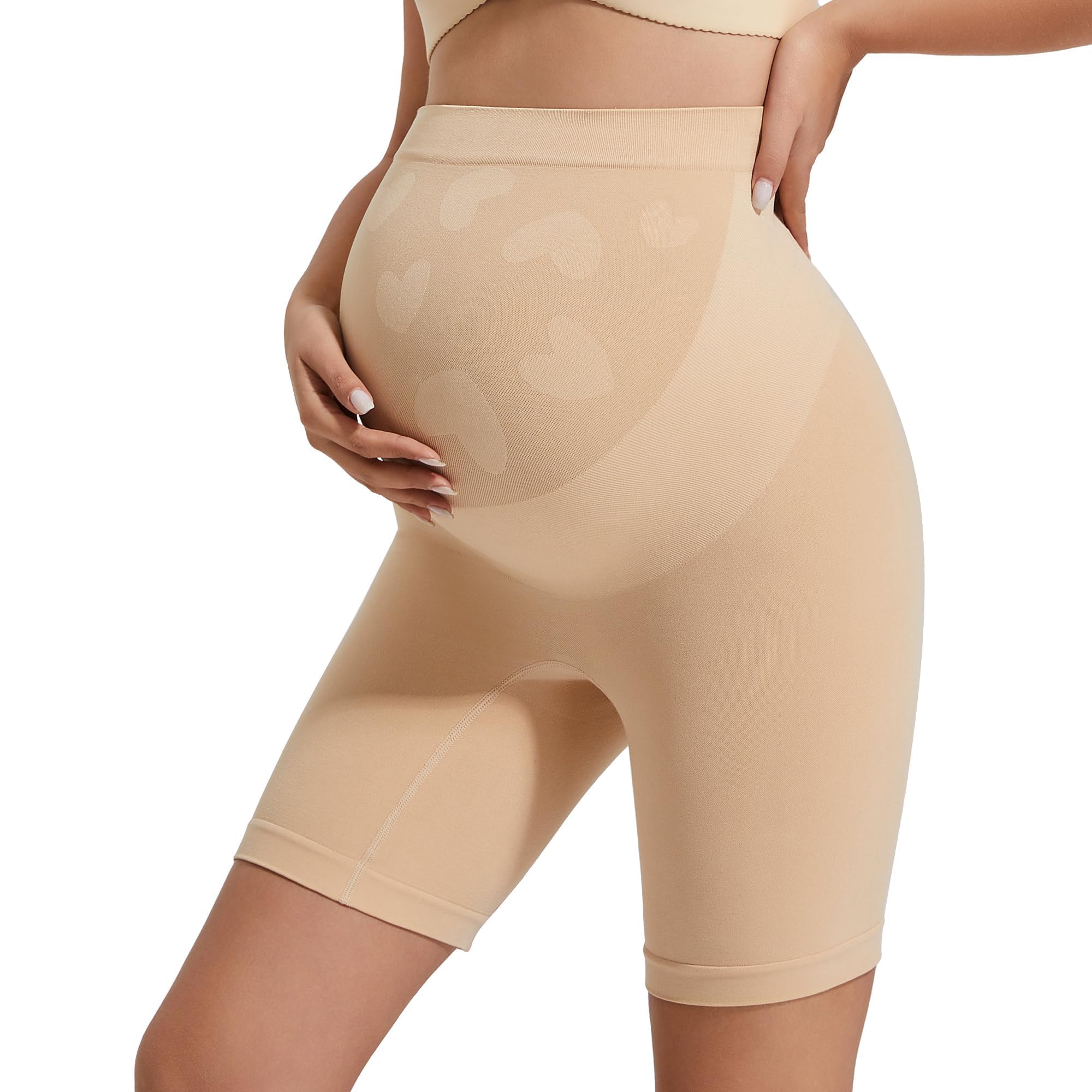 INNERSY Culotte Grossesse Taille Haute Shorty Anti Frottement Cuisse sous Robe Short Maternité