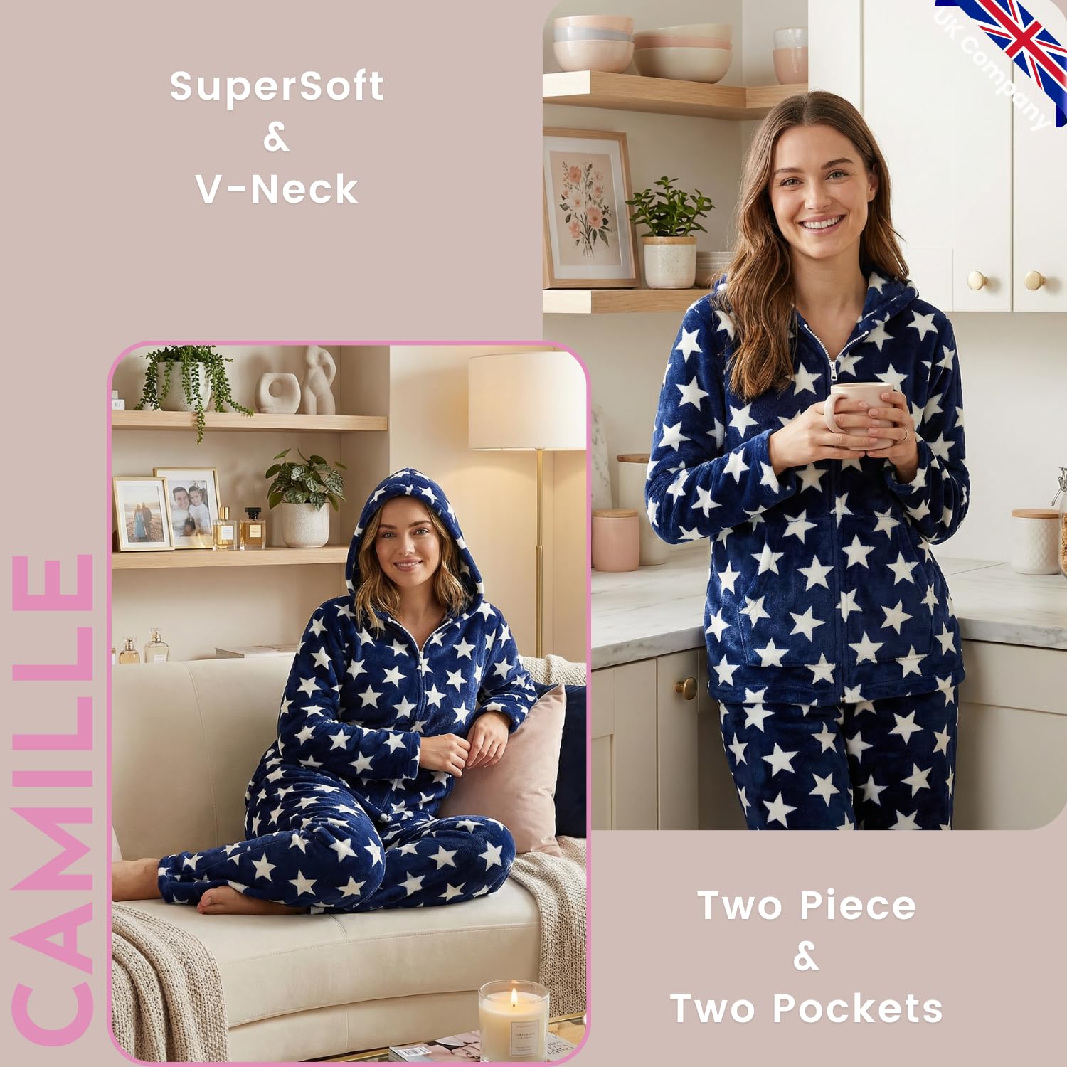Camille Set di Pigiama Donna