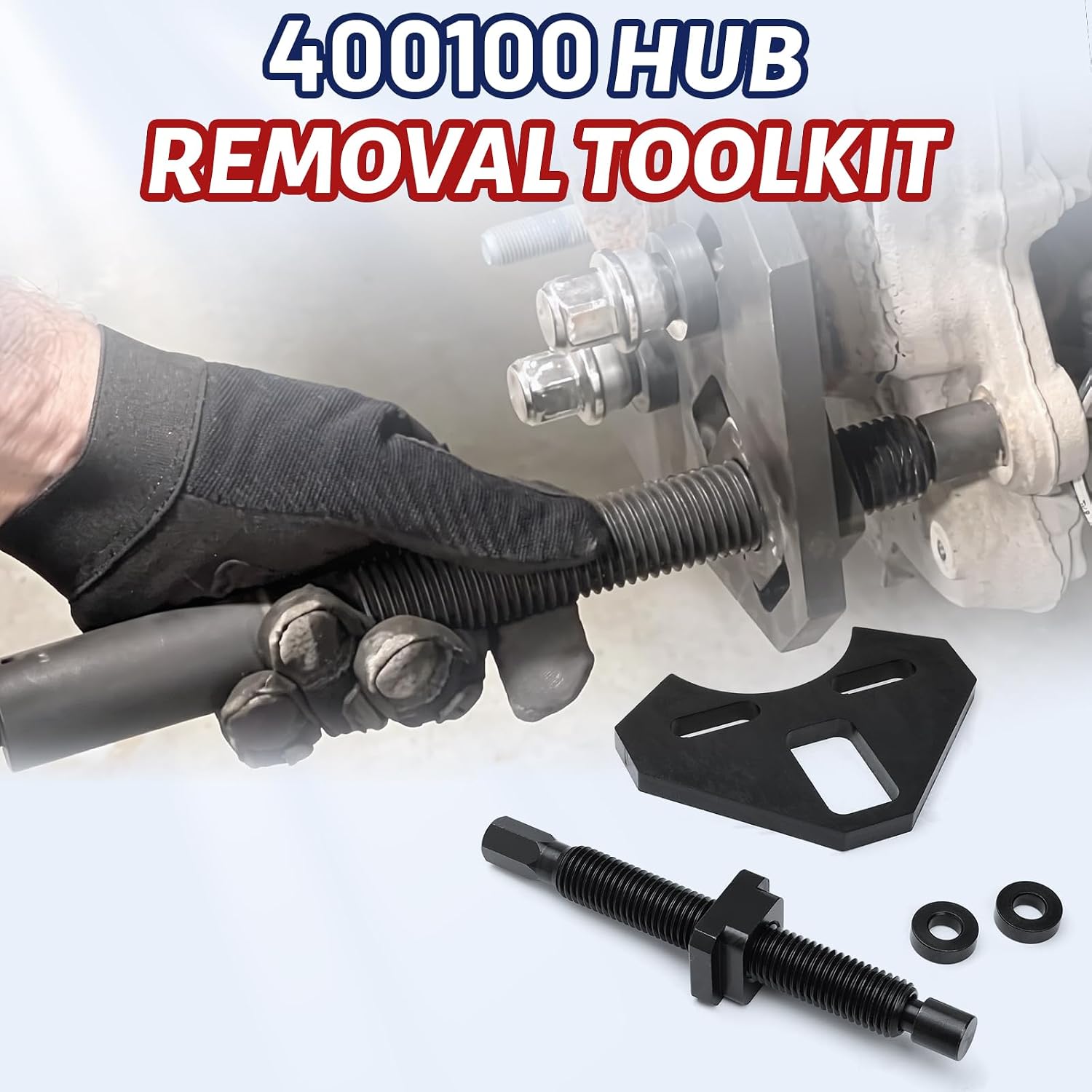 40100 Hub Removal Tool Kit for Most 5 6 8 Lug Hub Assemblies on Cars Trucks