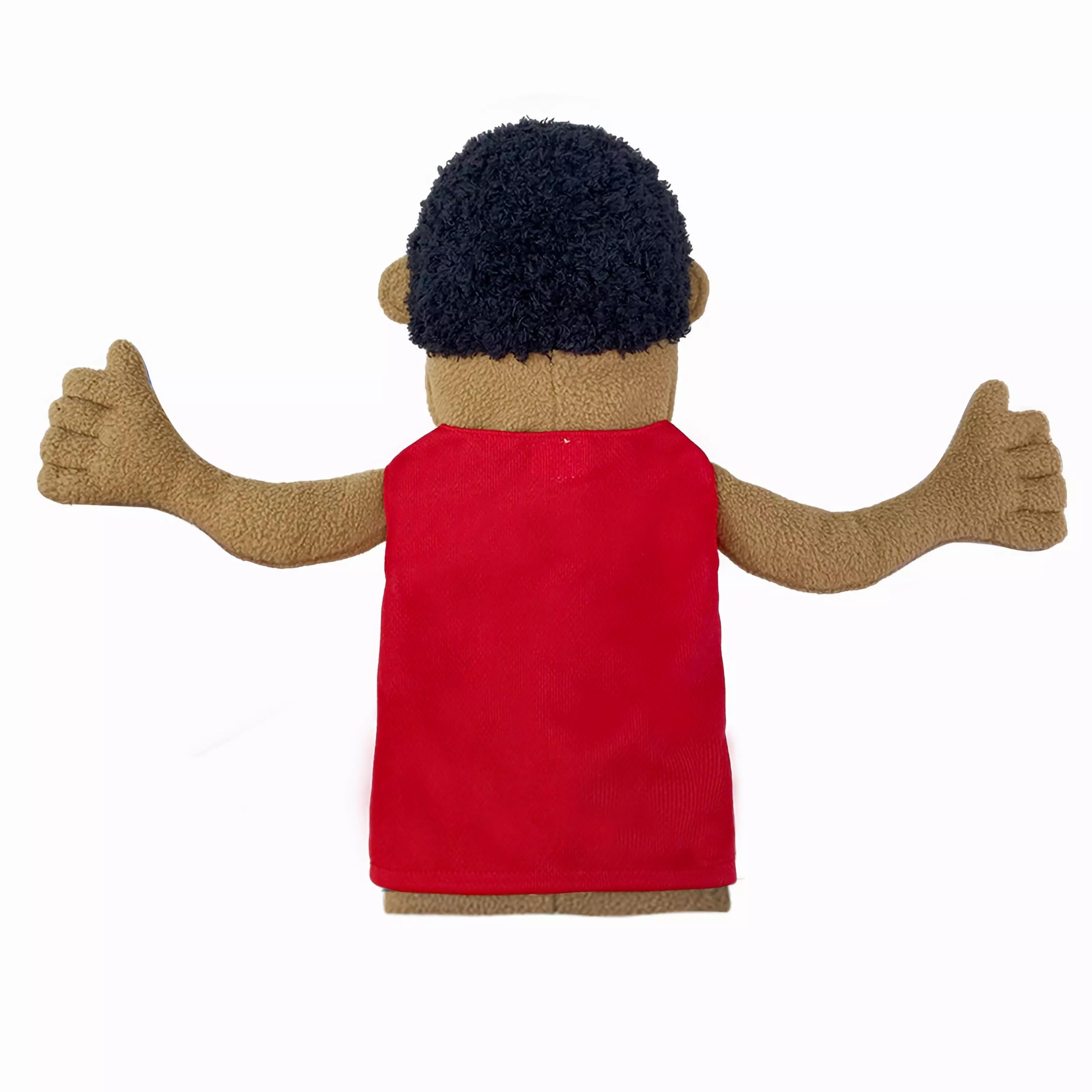 Marioneta De Mano De Teatro Para Niños, Profesional Con Boca Móvil, Incluye Maestro, Policía, Pirata O Detective, Altura 36 Cm, Felpa Suave Y Joystick Extensible