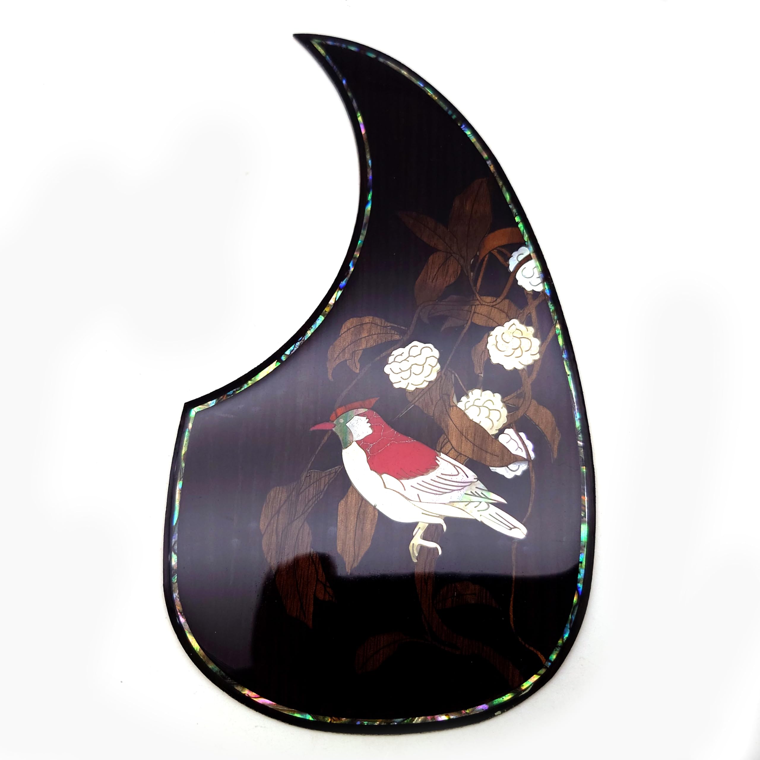 Guitar Pick Guard, Battipenna in abalone in palissandro autoadesivo for Chitarre acustiche folk D-45 Taylor(31)