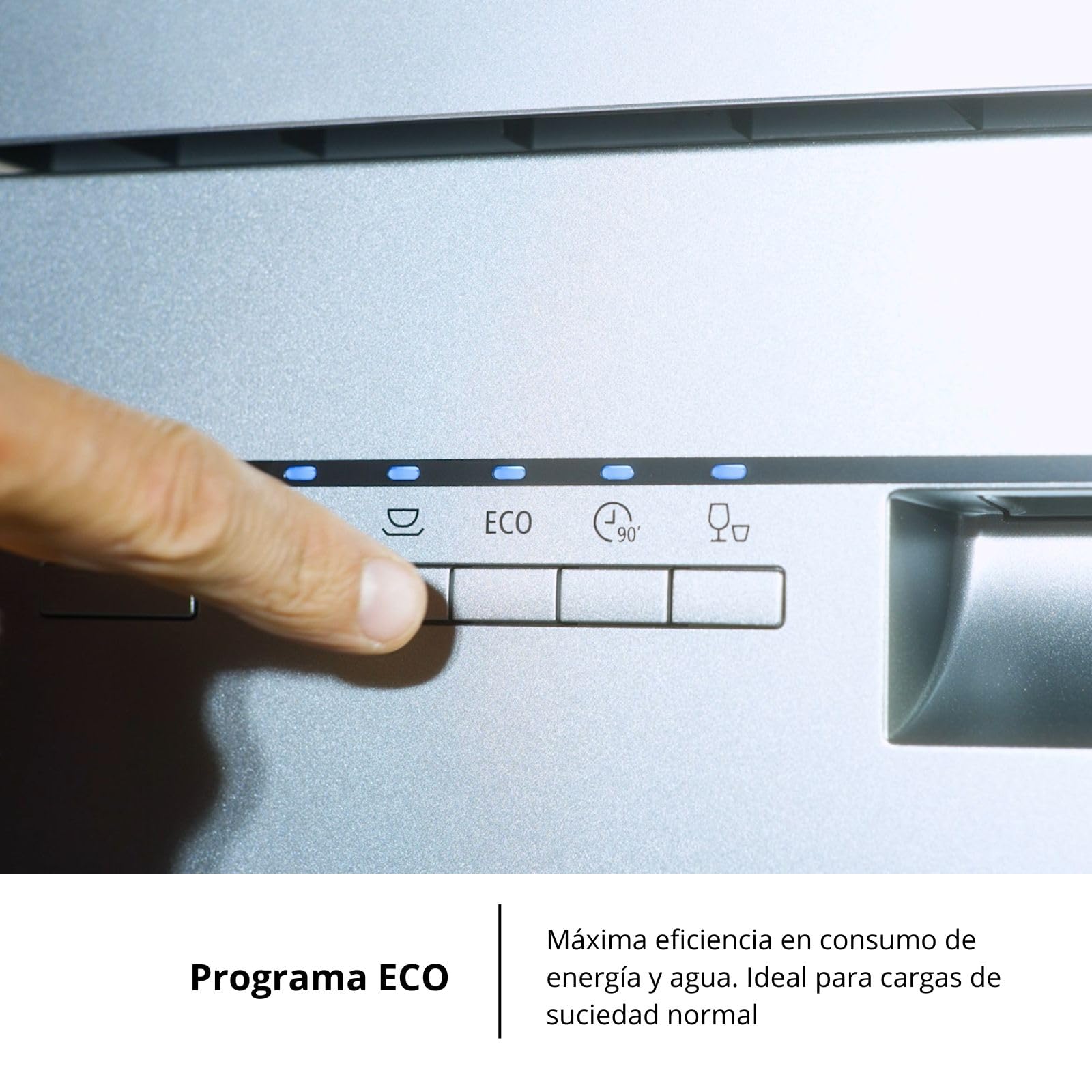 Corberó - Lavavajillas Plus 45 cm | CLVM403X | 10 Cubiertos, 5 Programas con 4 Temperaturas, Indicadores LED | Inicio Diferido, Función Inicio-Pausa | 49 Db | Inox — view 5