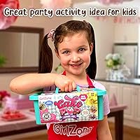 Vista 5 de GirlZone Cake Pop Craze Kit, Baking Set for Kids Ages 10–12 with Cake Pop Mold, Stand, Gifting Bags & Decorating Pen, Fun Creative Kitchen Activity
