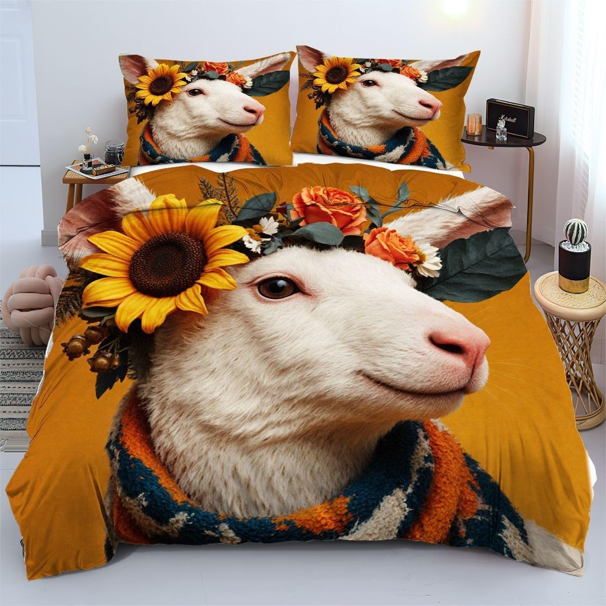 Housse de couette en microfibre légère parures de lit 240x260 cm 3D