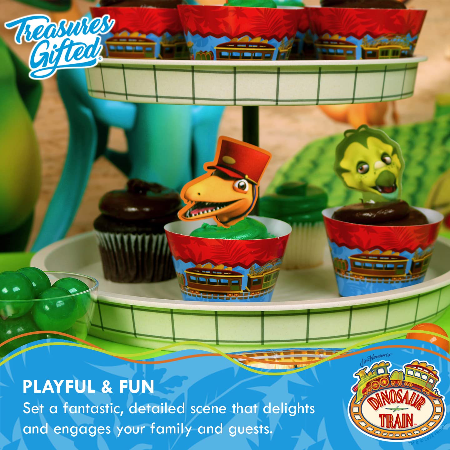 Treasures Gifted Dinosaur Train Cake Topper & Dinosaur Train Cake Topper Dinosaur Train Cupcake Toppers Kit