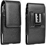 Dual Phone Holster Pouch Suitable for iPhone 17/16/15/14/13/12/11/17Pro/16Pro/15Pro/14Pro/13Pro/12Pro, Samsung, Motorola with Wallet Holster Card Holder,Phone Case Pouch Protective Holster