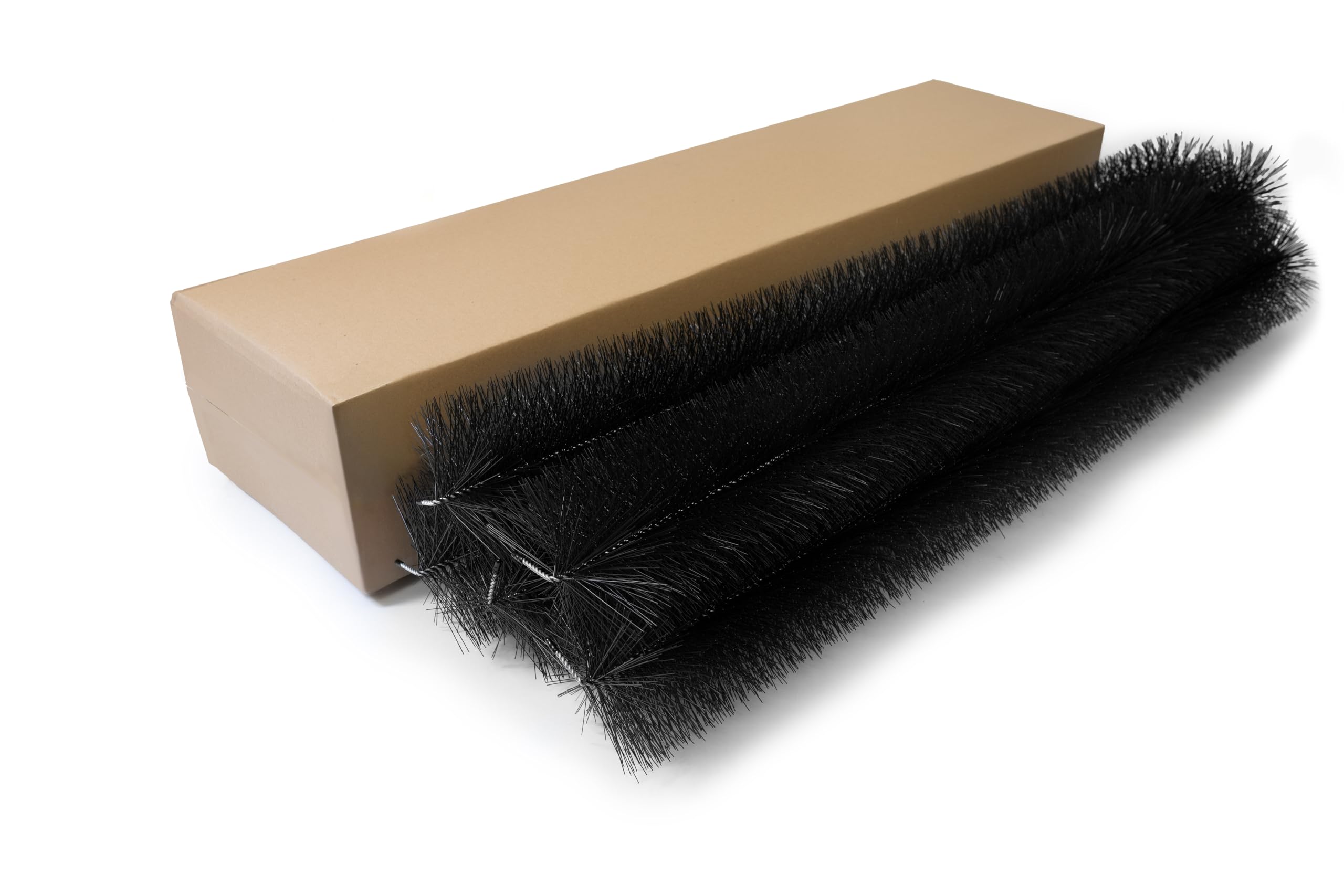 Spazzola per grondaia, 28 m, 120 cm, Ø 15 cm 24 Pezzi. su Un Filo zincato con Ganci per Il Fissaggio! | Protezione contro le martore| Protezione fogliare | protezione del pannello