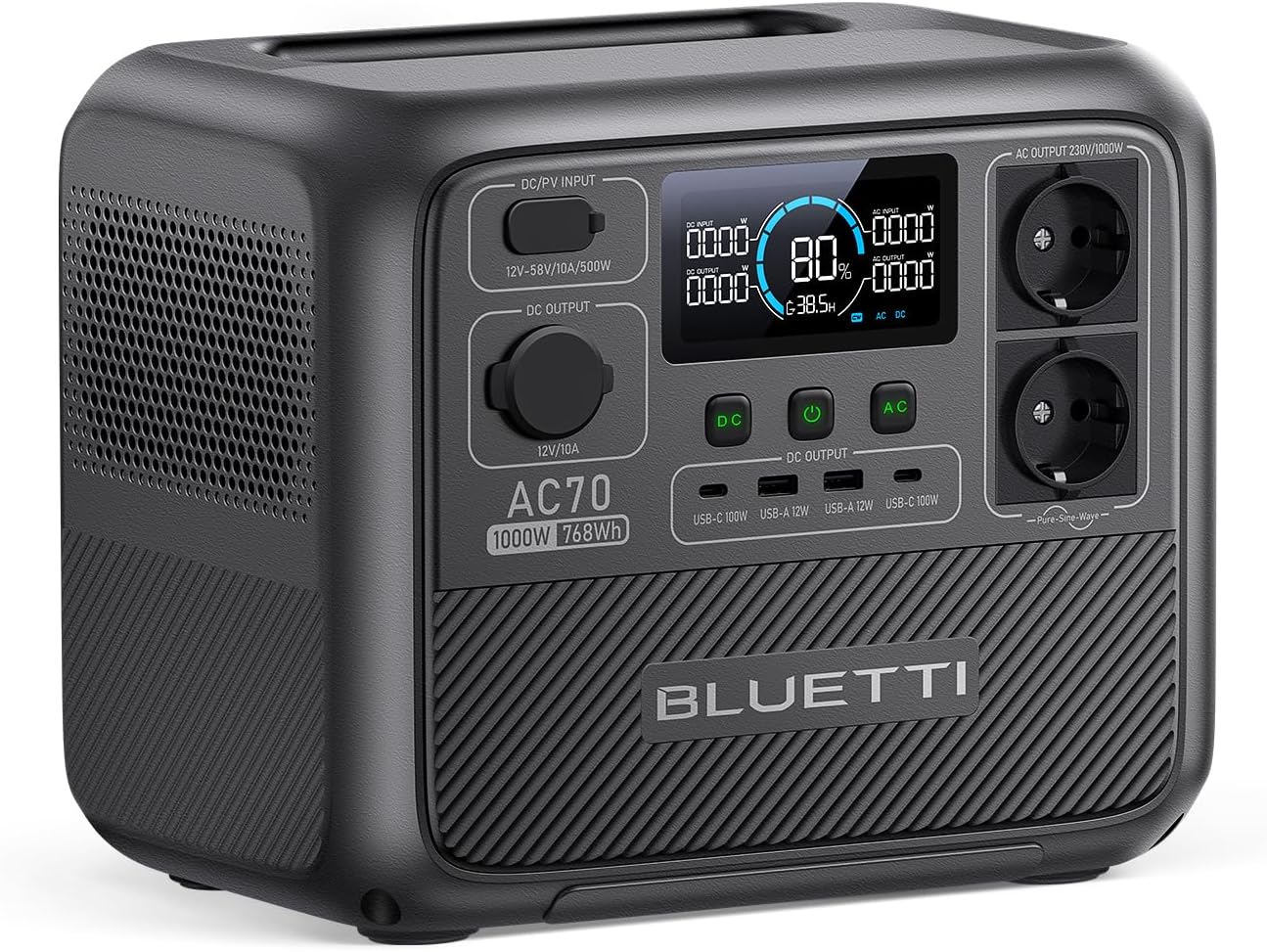 BLUETTI EB3A Centrale Elettrica 268Wh Portatile | Ricarica Solare E AC Per Campeggio E Emergenza - Foto 5