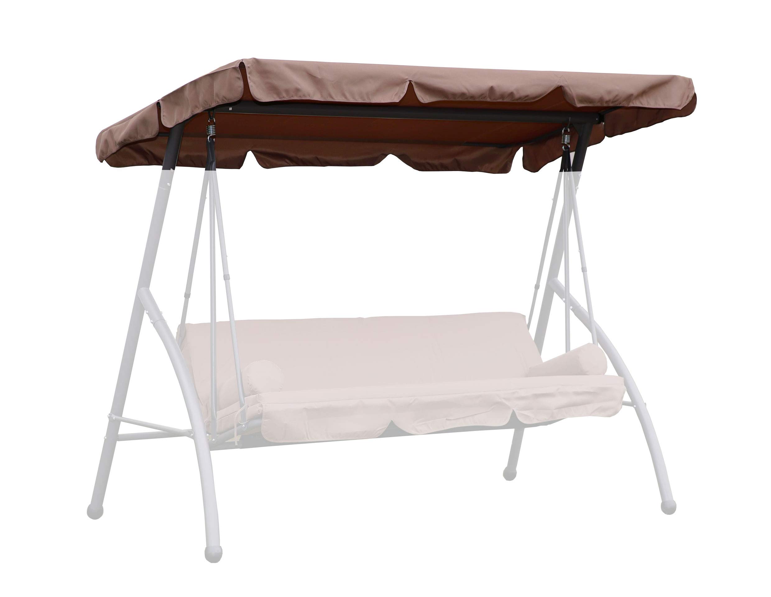 Tetto Di Ricambio Per Dondolo Triumph Taupe - 207x115 Cm, Colore Tortora In Poliestere - Foto 7