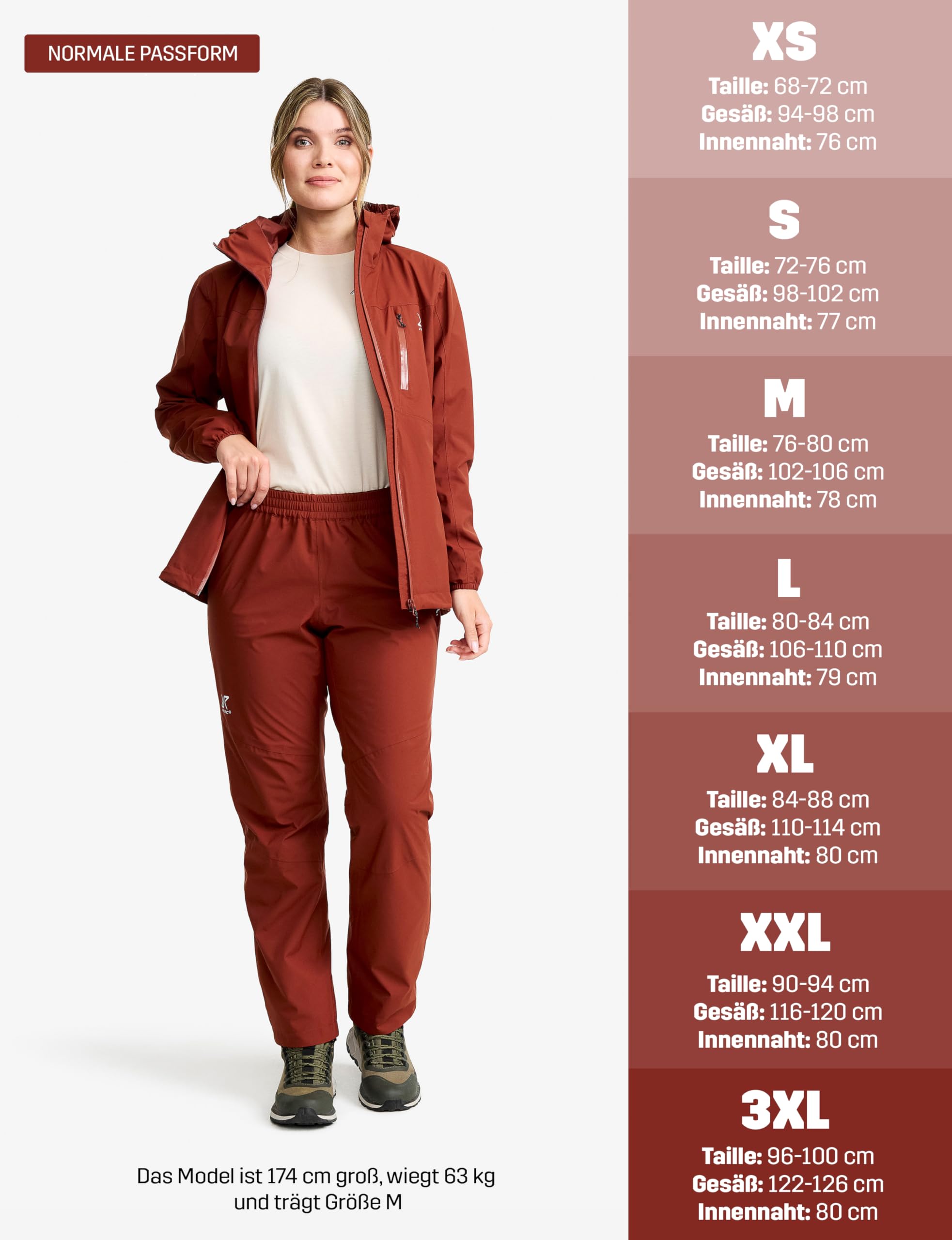 RevolutionRace Vector 2L Pants für Damen, Wasserichte und Winddichte Regenhose für Wandern