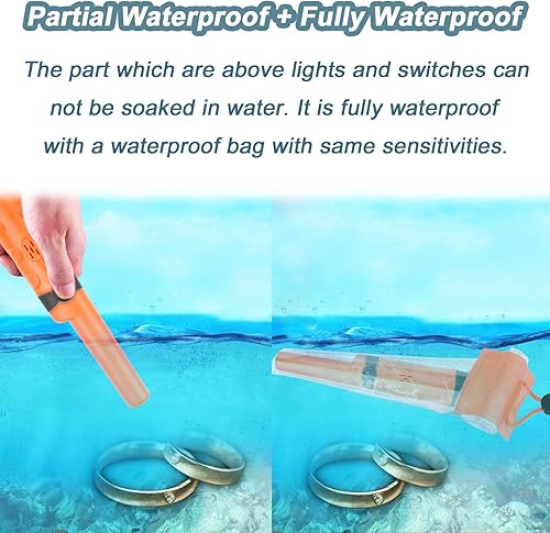 Miniatura 6 de Kuman Pin Puntero Resistente al Agua Metal Detectores con Holster Treasure Caza Desierto Herramienta Accesorios Buzzer Vibración Automática Tuning