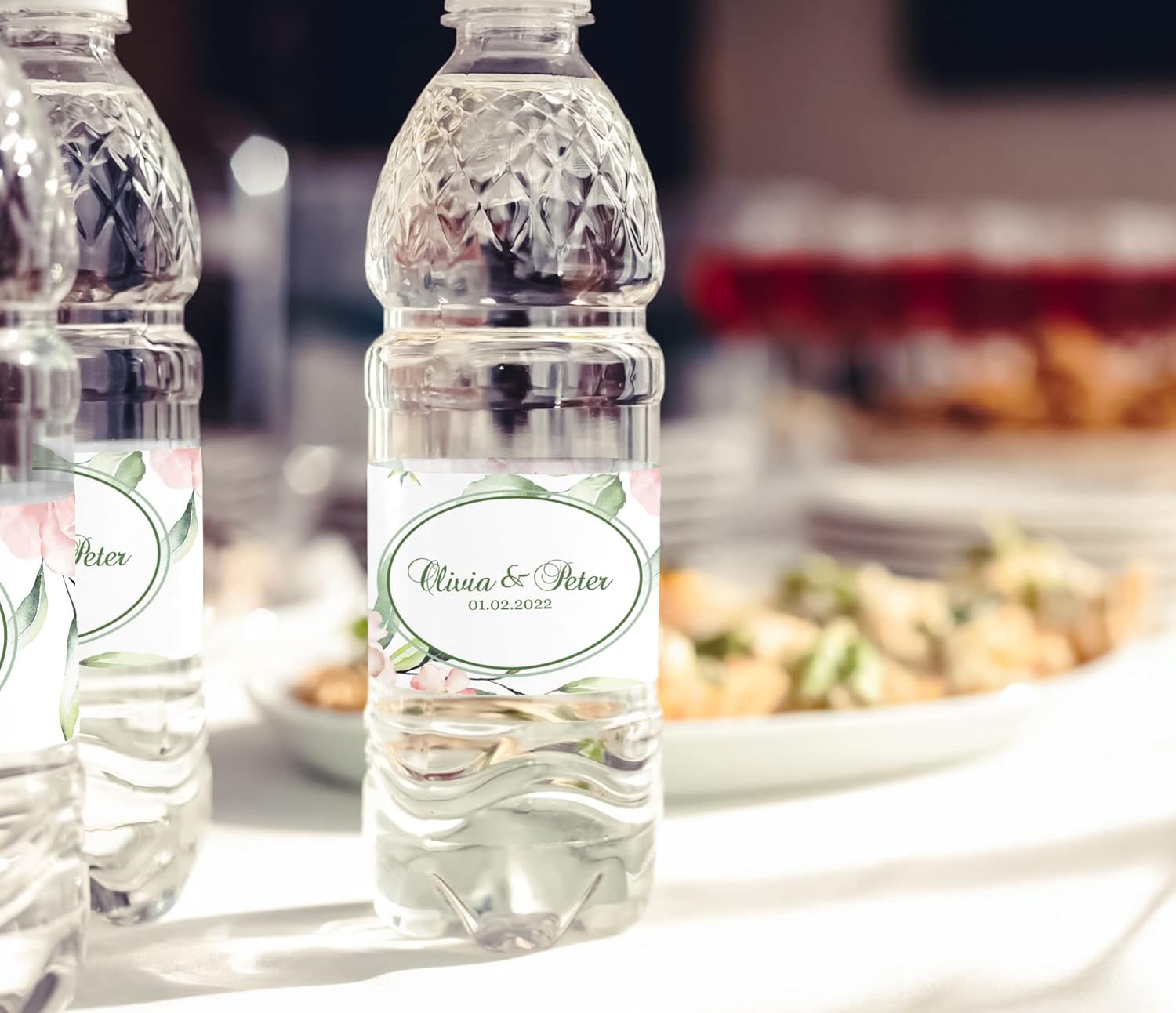 Amazon.com: Darling Souvenir Water Bottle Labels - Floral ...