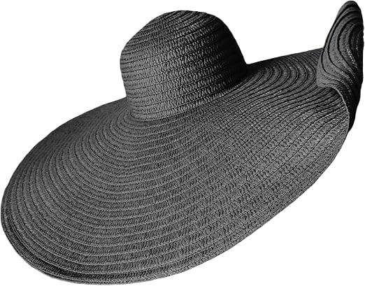 Women's Wide Brim Straw Hat, Beachwear 
