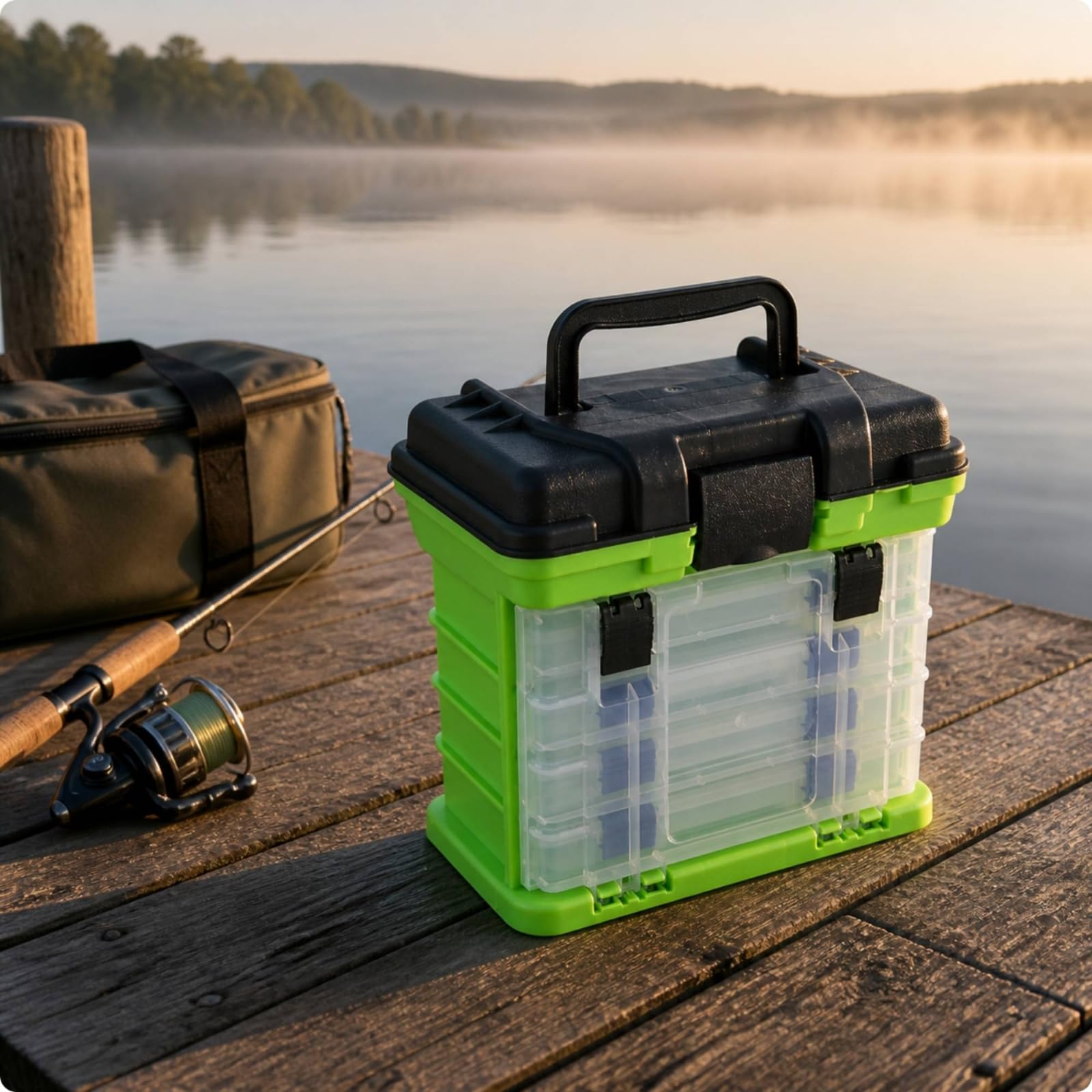 Tragbar Tackle Box mit Schubladen, Color to 2