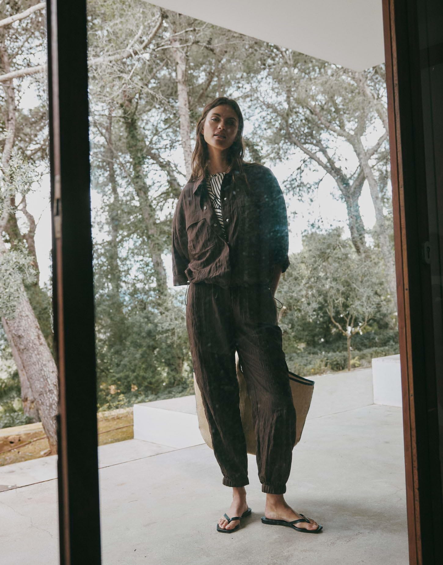 OPUS Damen Jogpants | ERSIMA Move Relaxed Jogpants in Crash Struktur