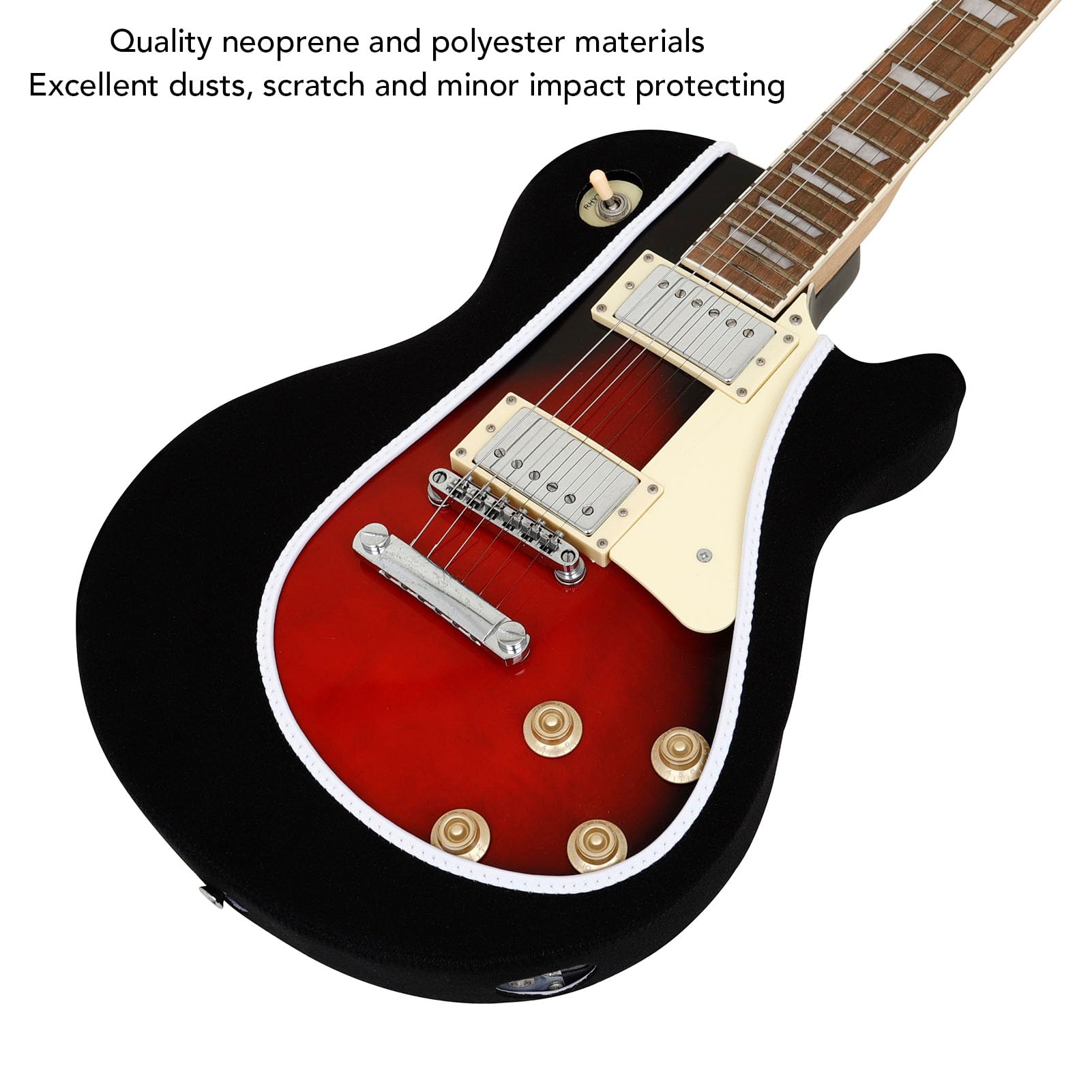POENVFPO Wykonany na Zamówienie Pokrowiec na gitarę elektryczną Wykonany z Wytrzymałego Materiału GT-113, Zapewniający doskonałą ochronę Przed Kurzem i zarysowaniami. Torba na gitarę elektryczną do