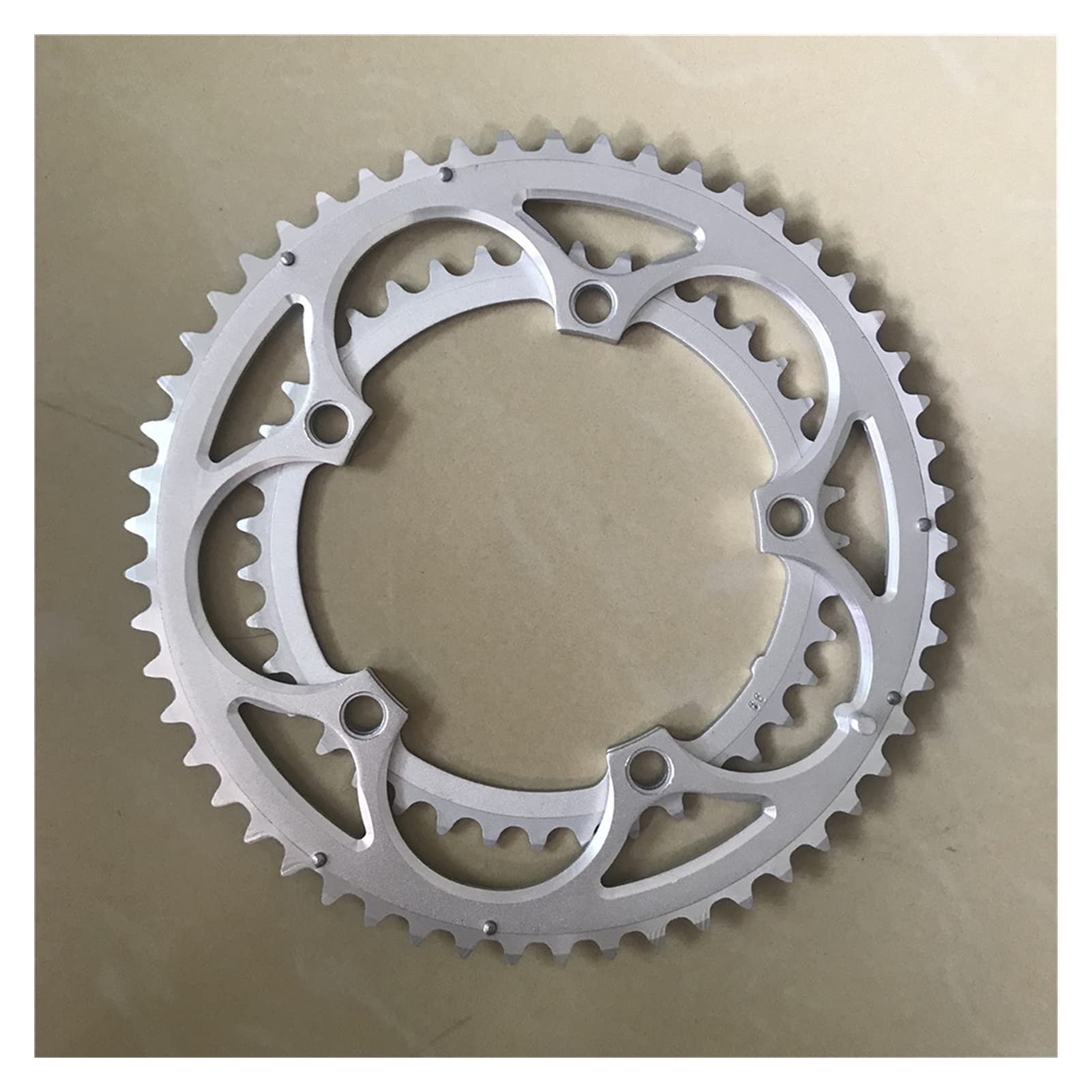 Tarcza rowerowa, wąska szeroka tarcza, adapter do pierścienia łańcucha, mechanizm korbowy do roweru szosowego 53/39T Dwutarczowe koło łańcuchowe Składana tarcza rowerowa Aluminiowe części MTB 7/8/9/10